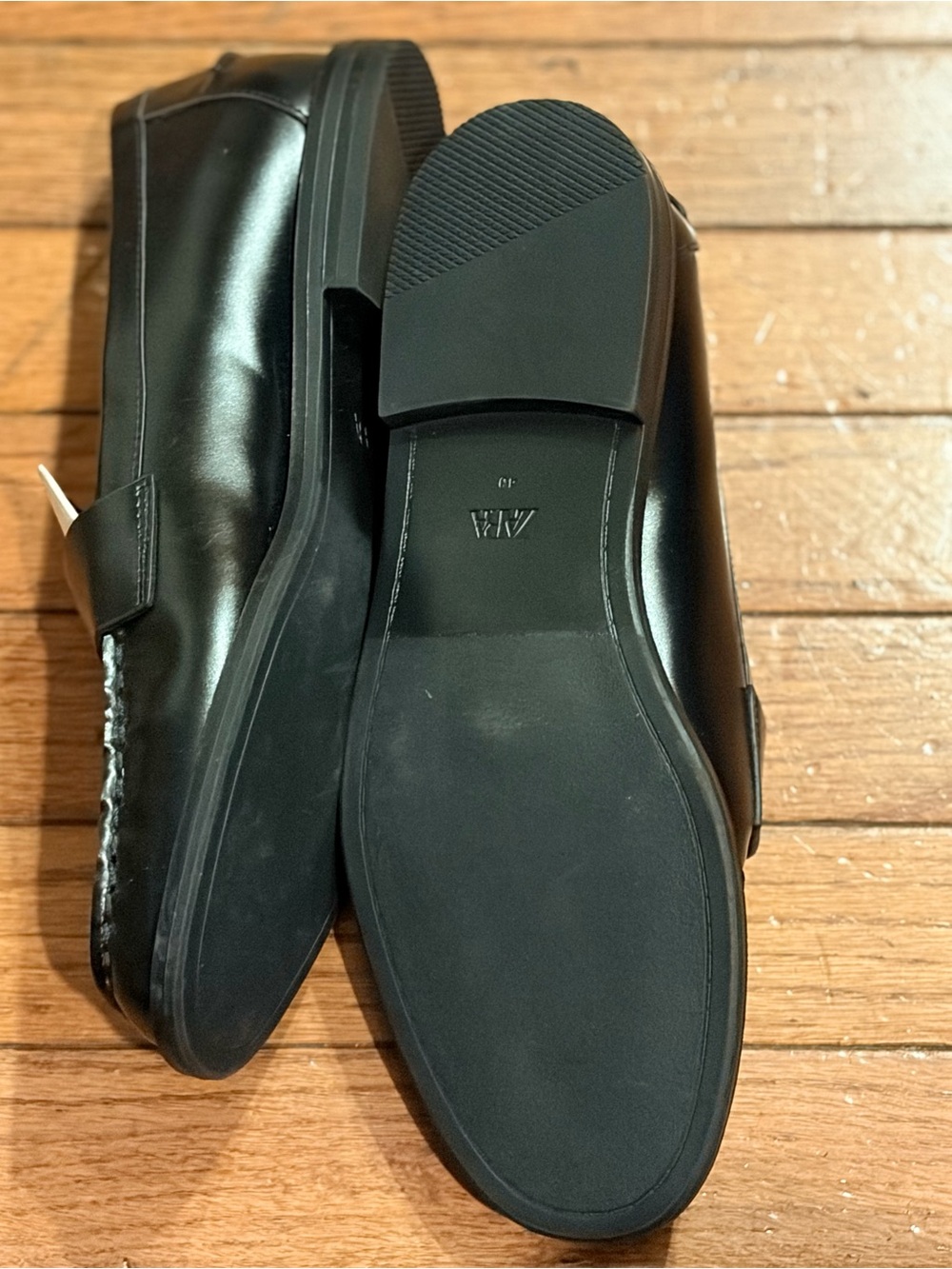 Zara Womens black and white loafers size 9 NWT - Picture 7 of 12